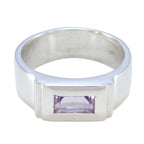 Amethyst Solitaire Spanish 925 Silver Purple Gemstone Statement Victorian Ring Jewellery