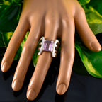 Amethyst Solitaire Spanish 925 Silver Purple Gemstone Statement Heritage Ring Jewellery