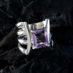 Amethyst Solitaire Spanish 925 Silver Purple Gemstone Statement Heritage Ring Jewellery