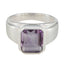 Amethyst Solitaire Indian Sterling Silver Purple Gems Essential  Abstract Ring Jewellery