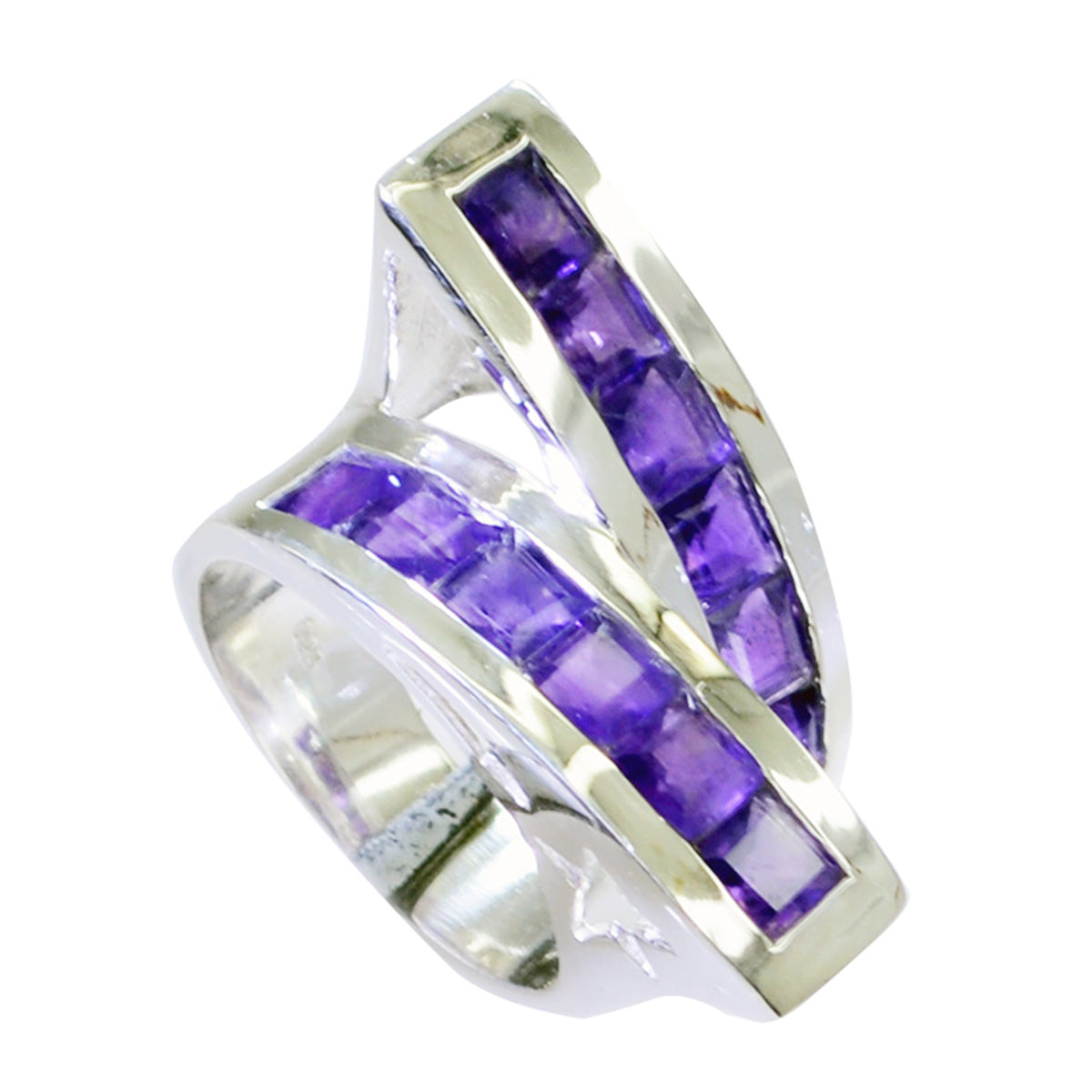 Amethyst multiple Spanish 92.5 Silver Purple Gems Statement Heritage Ring Jewelry Hoofdafbeelding