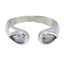 Amethyst Toi et Moi American 925 Sterling Silver Purple Gemstones Delicate Romantic Ring Jewellery