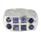 Amethyst octa Spanish 92.5 Silver Purple Gems Chunky Traditional Ring Jewellery
