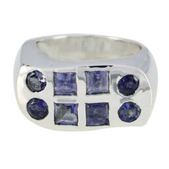 Amethyst Okta Spanisch 92,5 Silber Lila Edelsteine Klobiger traditioneller Ring Schmuck