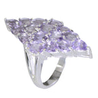 Amethyst multiple Turkish 92.5 Silver Purple Gemstones Statement Victorian Ring Jewellery