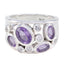 Amethyst quarter Egyptian 92.5 Silver Purple Gemstones Essential  Trendy Ring Jewellery