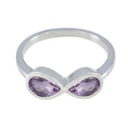 Amethyst multiple Japanese 925 Silver Purple Gems Dainty Artisan Ring Jewelry