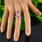 Amethyst Toi et Moi Moroccan Silver Purple Gems Tiny Romantic Ring Jewelry