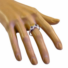 Amethyst Halo Japanese Sterling Silver Purple Gemstone Dainty Contemporary Ring Jewelry