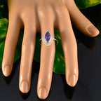 Amethyst Halo Turkish 92.5 Silver Purple Gemstones Whisper thin Fairytale Ring Jewelry