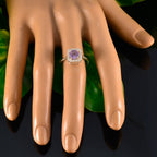 Amethyst Halo American 925 Silver Purple Gemstones Delicate Contemporary Ring Jewellery