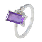 Amethyst Halo Turkish Sterling Silver Purple Gems Dainty Romantic Ring Jewellery