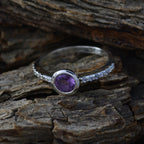 Amethyst Halo Korean 925 Silver Purple Gems Dainty Glamorous Ring Jewelry