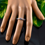 Blue Chalcedony quarter Japanese Silver Blue Gemstone Dainty Trendy Band Jewellery