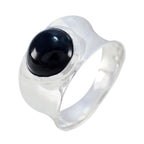 Black Onyx Solitaire Spanish 925 Sterling Silver Black Gems Edgy Armor Band Jewelry