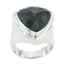 Black Onyx Solitaire Egyptian Silver Black Gems Chunky Cocktail Ring Jewelry