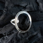 Black Onyx Solitaire Indian 925 Sterling Silver Black Gemstone Eye catching valentine Ring Jewellery