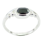 Black Onyx Solitaire Turkish 925 Silver Black Gems Delicate Fairytale Ring Jewelry