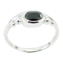 Black Onyx Solitaire Turkish 925 Silver Black Gems Delicate Fairytale Ring Jewelry