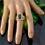 Black Onyx Solitaire African 925 Silver Black Gems Versatile Heritage Ring Jewellery