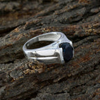 Black Onyx Solitaire African 925 Silver Black Gems Versatile Heritage Ring Jewellery