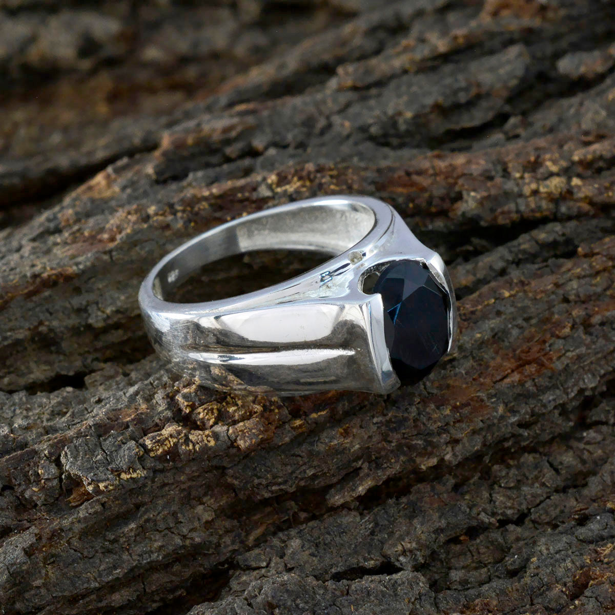 Black Onyx Solitaire African 925 Silver Black Gems Versatile Heritage Ring Jewellery