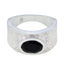Black Onyx Solitaire Moroccan 925 Sterling Silver Black Gemstones Essential  Art Deco Ring Jewellery