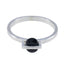 Black Onyx Solitaire Turkish 92.5 Silver Black Gemstones Delicate Fairytale Ring Jewelry