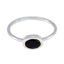 Black Onyx Solitaire Turkish Sterling Silver Black Gems Elegant  Feminine Ring Jewellery