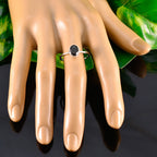 Black Onyx Solitaire Turkish 92.5 Silver Black Gemstone Delicate Luxurious Ring Jewelry