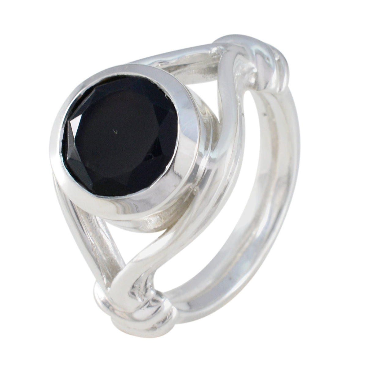 Schwarzer Onyx Solitär Indischer 92,5 Silber Schwarzer Edelsteine Unverzichtbarer romantischer Ring Schmuck Zweitbild