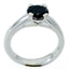 Black Onyx Solitaire Egyptian Silver Black Gemstones Tiny Fairytale Ring Jewellery