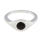 Black Onyx Solitaire Indian Sterling Silver Black Gemstone Featherlight Graceful Ring Jewellery