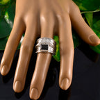 Black Onyx Solitaire German Sterling Silver Black Gemstones Statement Victorian Ring Jewelry