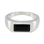 Black Onyx Solitaire Egyptian 925 Silver Black Gemstone Tiny Cultural Ring Jewellery
