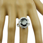 Black Onyx multiple French 925 Sterling Silver Black Gems Eye catching Trendy Ring Jewellery