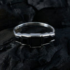 Black Onyx Penta American 925 Silver Black Gems Delicate Glamorous Ring Jewelry
