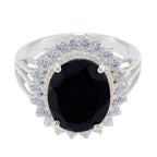 Black Onyx Halo Egyptian Sterling Silver Black Gems Classic Signet Ring Jewellery