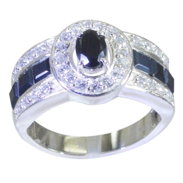 Black Onyx Halo French 92.5 Silver Black Gems Eye catching Trendy Ring Jewellery