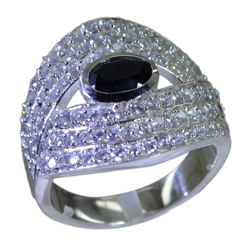Black Onyx Halo Indian Sterling Silver Black Gemstones Versatile Abstract Ring Jewellery