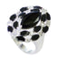 Black Onyx multiple German 92.5 Silver Black Gemstone Essential  Modern Ring Jewelry