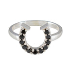 Black Onyx multiple Turkish 925 Sterling Silver Black Gems Whisper thin Glamorous Ring Jewelry