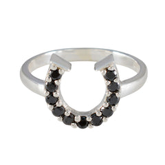 Black Onyx multiple Turkish 925 Sterling Silver Black Gems Whisper thin Glamorous Ring Jewelry