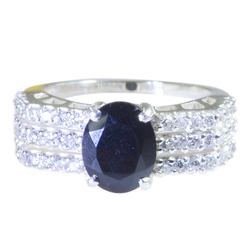 Black Onyx Halo Moroccan Sterling Silver Black Gems Eye catching Trendy Ring Jewellery