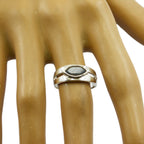 Black Rutile Solitaire Moroccan 925 Silver Black Gemstones Slim Contemporary Ring Jewellery