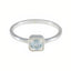 Blue Topaz Solitaire American 92.5 Silver Blue Gems Delicate Fairytale Ring Jewellery
