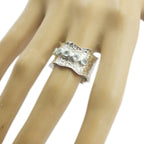 Blue Topaz Penta Russian Sterling Silver Blue Gemstones Mid weight Vintage Band Jewellery