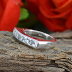 Blue Topaz Penta African 92.5 Silver Blue Gems Tiny Glamorous Ring Jewellery