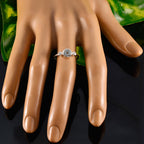 Blue Topaz Trilogy Japanese 925 Sterling Silver Blue Gems Elegant  Glamorous Ring Jewellery