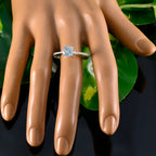 Blue Topaz Halo Turkish 925 Sterling Silver Blue Gemstone Whisper thin Romantic Ring Jewellery